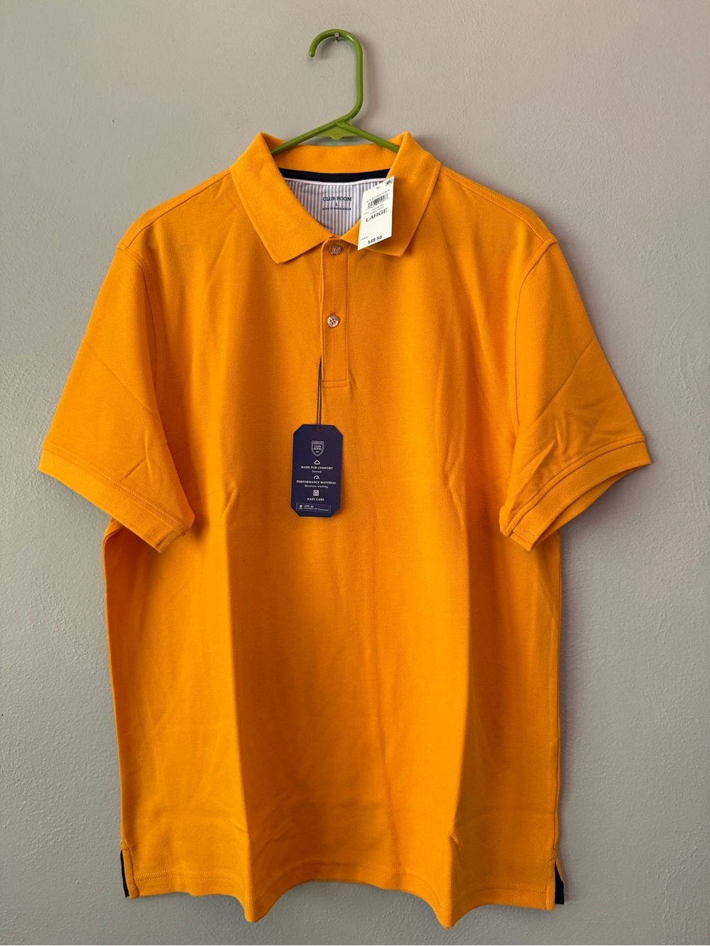 Club Room Orange Short-Sleeve Polo